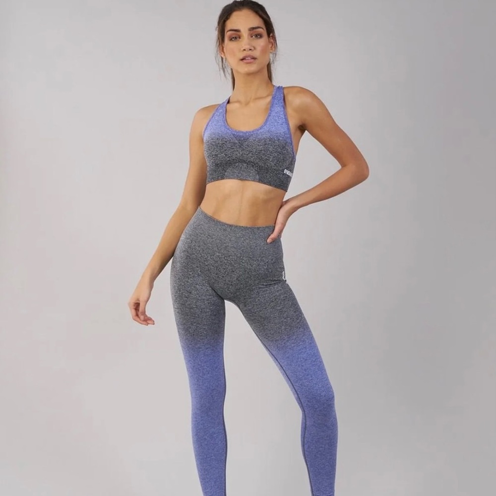 Gymshark Seamless Ombre Leggings Indigo/Black